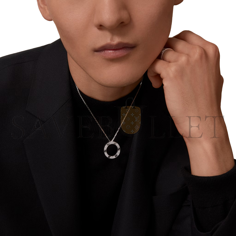 CARTIER LOVE NECKLACE, PAVED B7058000
